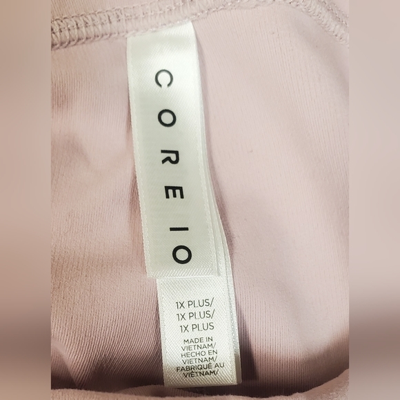 Core 10 1x plus pink lattice high waist yoga pants - Picture 6 of 7